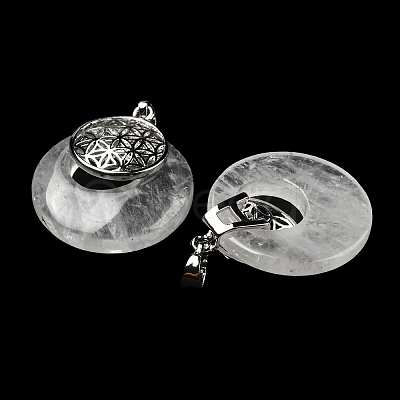 Natural Quartz Crystal Pendants KK-F751-M-A16-1