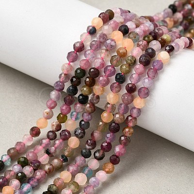 Natural Multicolor Tourmaline Beads Strands LS-G-F460-31-1