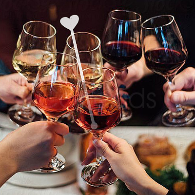 30Pcs 3 Style Transparent Acrylic Stirring Rods TACR-NB0001-30B-1