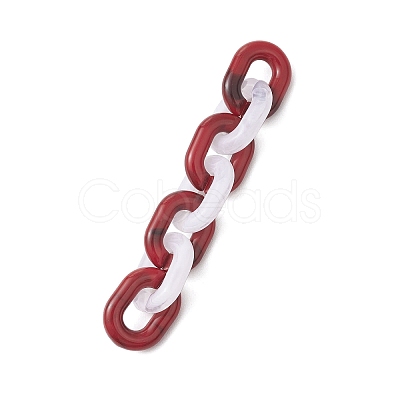 Acrylic Handmade Cable Chains AJEW-JB01358-1
