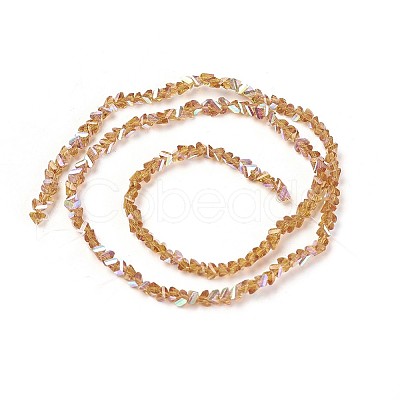 Electroplate Glass Bead Strands GLAA-F092-A05-1