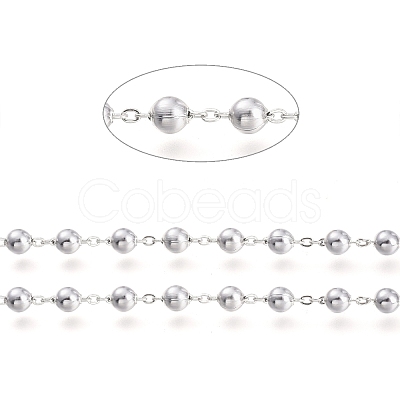 Tarnish Resistant 304 Stainless Steel Cable Chains CHS-M001-05P-1