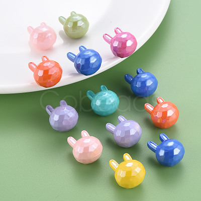 Pearlized Opaque Acrylic Beads MACR-S373-40I-1