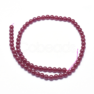 Lab Grown Red Corundum Beads Strands G-D0003-C21-A-1