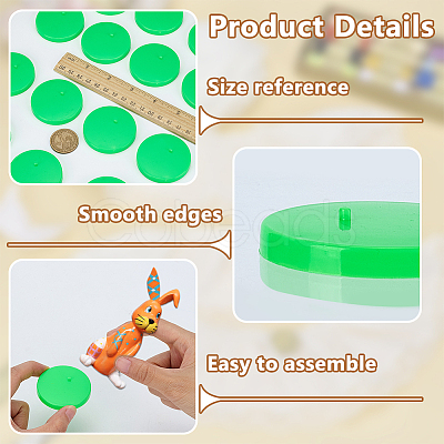 Plastic Doll Base Display Rack AJEW-WH0609-252A-1