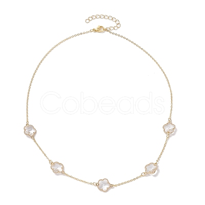 Brass Cable Chains Necklace NJEW-JN04699-1
