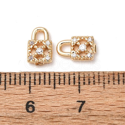 Brass Micro Pave Cubic Zirconia Pendants ZIRC-L105-05B-G-1