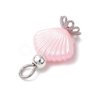 3Pcs ABS Plastic Imitation Pearl Pendants PALLOY-JF04003-1
