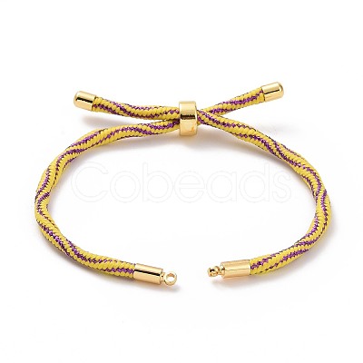 Nylon Cord Silder Bracelets MAK-C003-03G-04-1