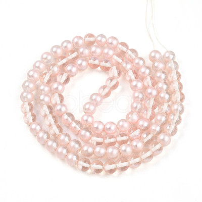 Baking Paint Transparent Glass Beads X1-DGLA-N011-8mm-03-1