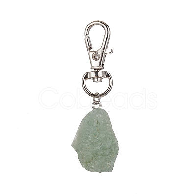5Pcs 5 Styles Nuggets Gemstone Pendant Decoraiton HJEW-JM01435-S-1