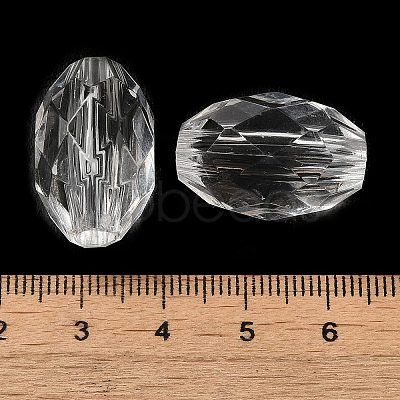Transparent Acrylic European Beads TACR-G048-05-1