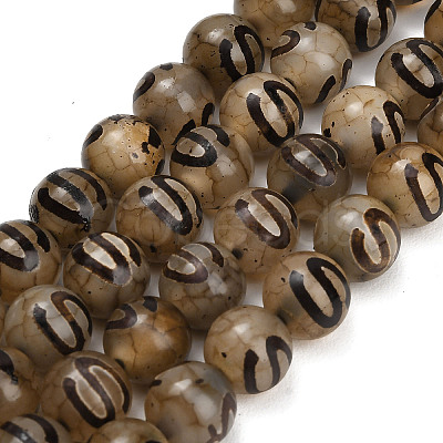 Tibetan Style dZi Beads Strands GG-CBA4812-B01-10MM-1