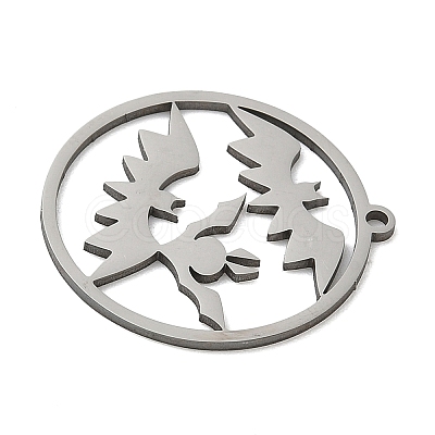 201 Stainless Steel Pendants STAS-G366-02P-05-1
