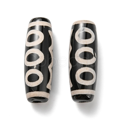 Tibetan Style 5-Eye dZi Beads TDZI-D008-01-1