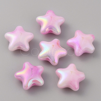 UV Platings Acrylic Beads OACR-TAC0003-06E-1