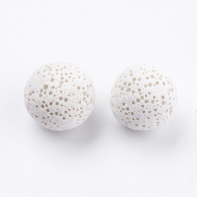 Unwaxed Natural Lava Rock Beads G-I190-16mm-B-1