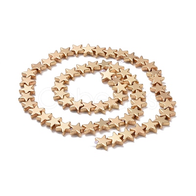 Electroplate Non-magnetic Synthetic Hematite Beads Strands G-L485-15C-LG-1