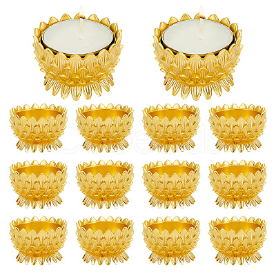 14Pcs Alloy Candle Holders AJEW-WA0004-41-1