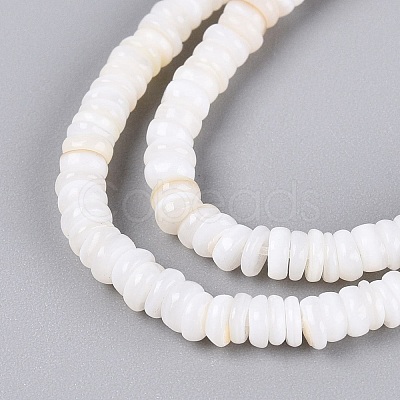 Natural Freshwater Shell Beads Strands SHEL-Q028-01-1
