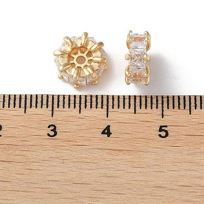 Rack Plating Brass Beads KK-M264-08G-1