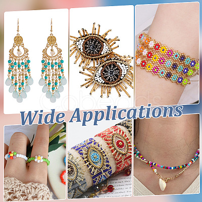 15 Colors Glass Seed Beads SEED-HY0001-15A-1