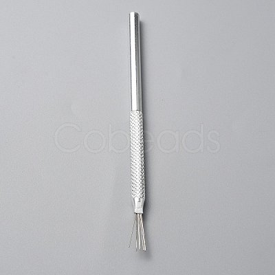 Iron 7-Pin Feather Wire Brush Texture Tool LS-TOOL-WH0134-73S-1