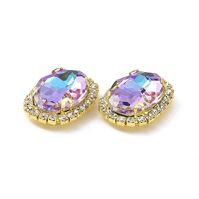 Oval Sew on Rhinestone DIY-E062-05G-A01-1