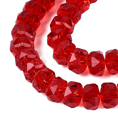 Transparent Glass Beads Strands GLAA-Q114-01A-A07-1