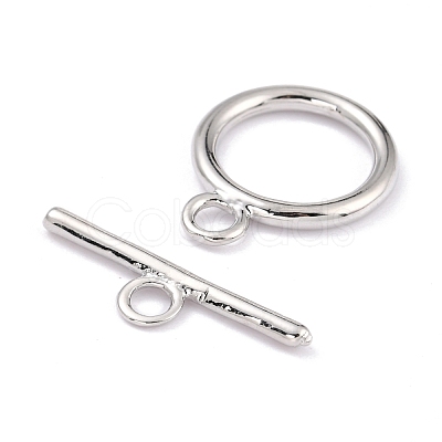 Rack Plating Brass Toggle Clasps KK-B036-12P-1