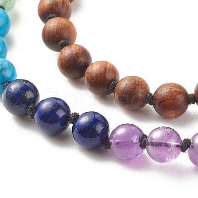 Buddhist Necklace NJEW-JN03848-1