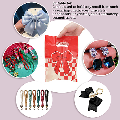 100Pcs Bowknot Printed Eco-Friendly Reusable Bags ABAG-SP0001-61A-D-1