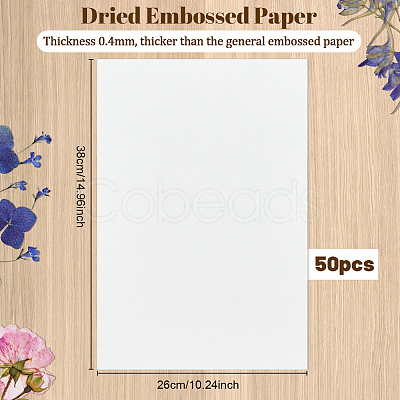 Dried Embossed Paper DIY-WH0622-646D-1