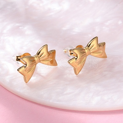304 Stainless Steel Stud Earrings for Women EJEW-K306-04G-1