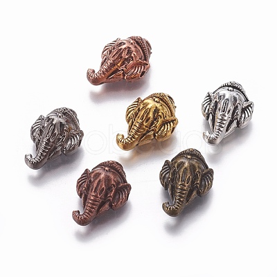 Tibetan Style Alloy Beads TIBEB-L003-03-1