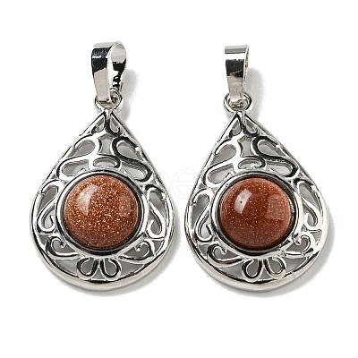 Synthetic Goldstone Pendants G-Q158-05P-27-1