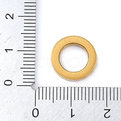 PVD Vacuum Plating 304 Stainless Steel Colorful Rhinestone Linking Rings STAS-Z082-01G-02-1