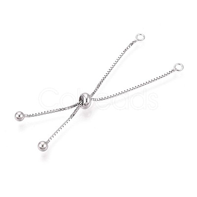 925 Sterling Silver Box Chain Extenders STER-T008-62S-1