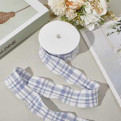 1 Roll Polyester Ruffled Ribbon SRIB-CY0001-14C-1