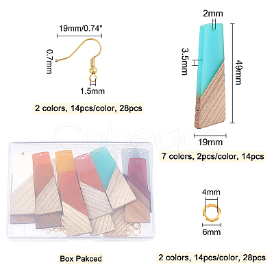 DIY Dangle Earring Making Kits DIY-OC0006-30-1