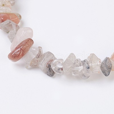 Natural Rutilated Quartz Stretch Bracelets X-BJEW-JB03681-05-1