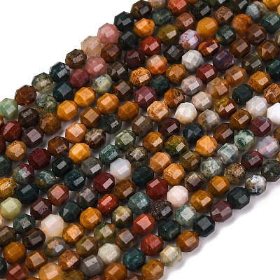 Natural Ocean Jasper Beads Strands G-A260-A30-01-1