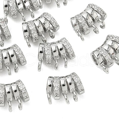 SHEGRACE Brass Micro Pave Cubic Zirconia Pendants XGRQ3D195-482P-1