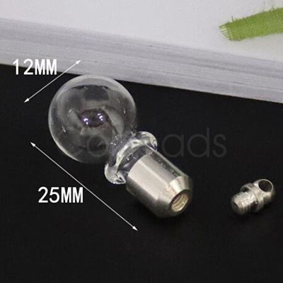 Empty Glass Bottle Pendant Decoration FIND-K003-01-1