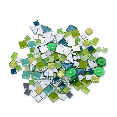 Geometric Shapes Transparent Glass Cabochons GLAA-WH0031-05-1