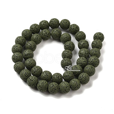 Natural Lava Rock Bead Strands G-L435-03-8mm-20-1