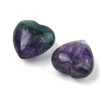 Natural Fluorite Heart Palm Stones G-P609-A03-01-1