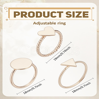 1Box Alloy Finger Rings Sets RJEW-LP0002-39-1