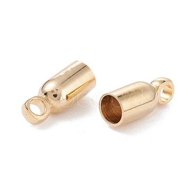 Brass Cord Ends KK-K253-07G-1