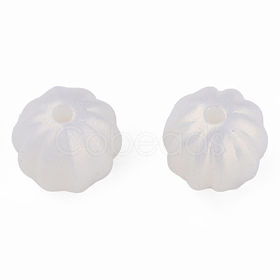 Spray Painted Acrylic Beads LS-MACR-T037-01G-1